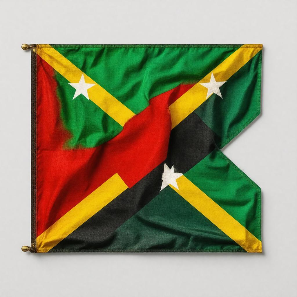 AI-created image of Flag of Saint Kitts and Nevis