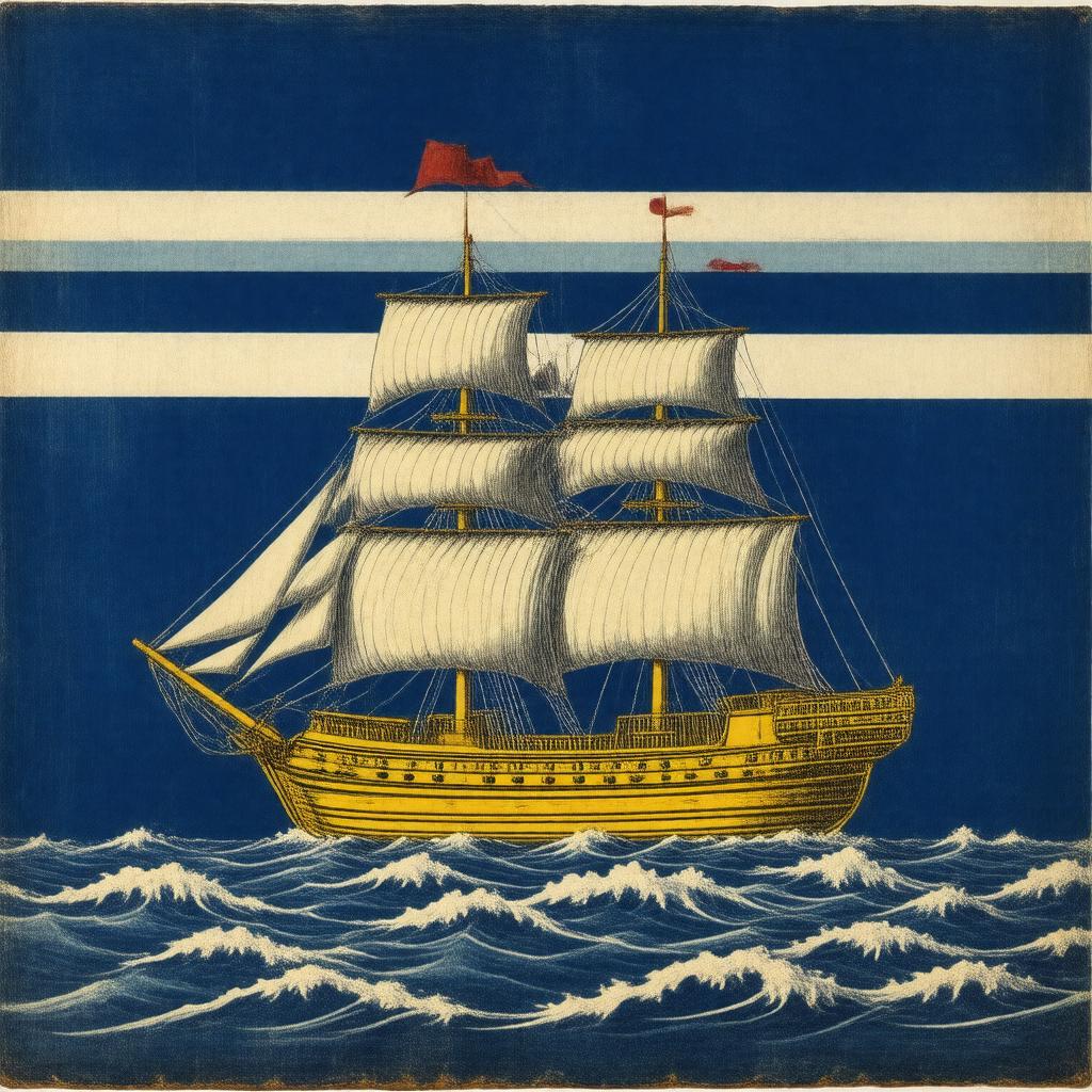 Click to view larger image AI-created image of Flag of Saint Pierre and Miquelon