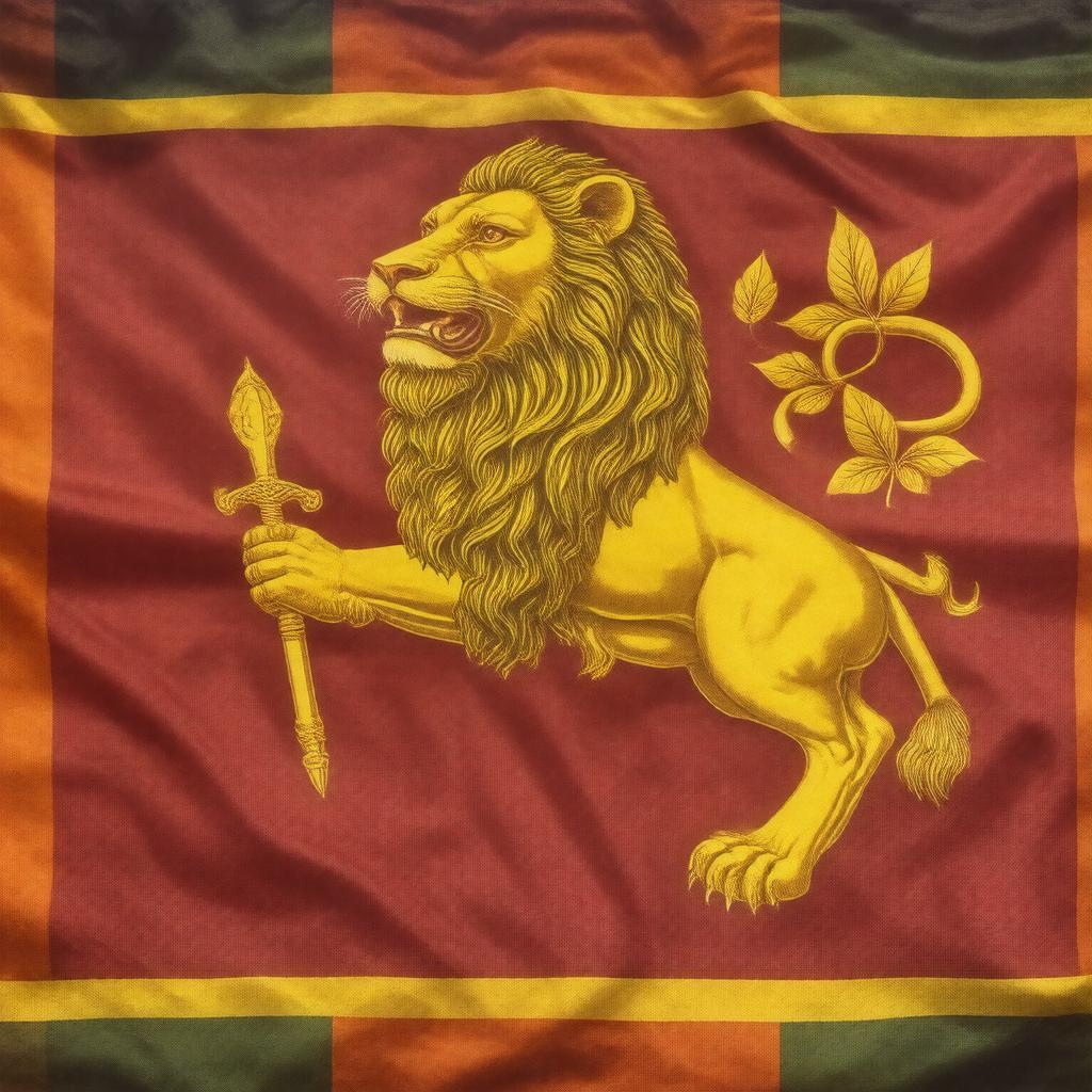 Click to view larger image AI-created image of Flag of Sri Lanka