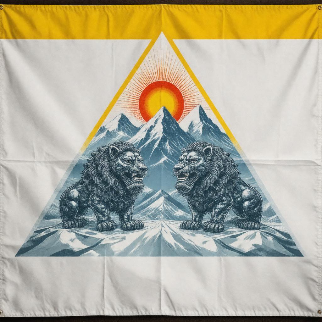 Click to view larger image AI-created image of Flag of Tibet