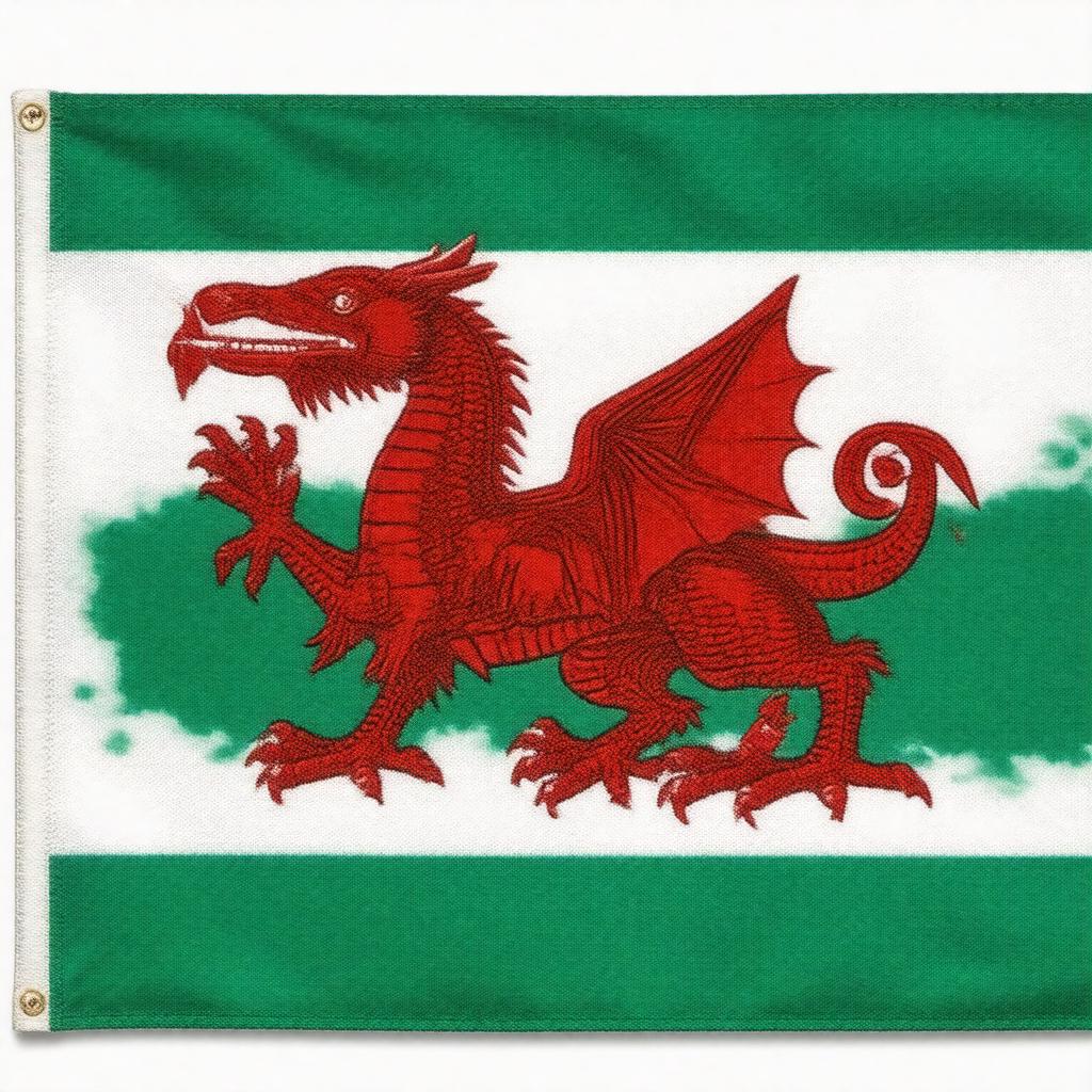 Click to view larger image AI-created image of Flag of Wales