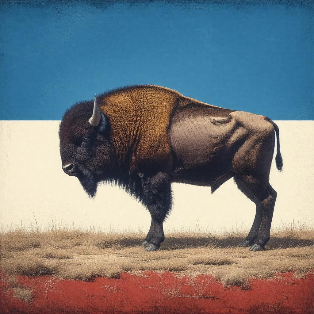 Click to view larger image AI-created image of Flag of Wyoming
