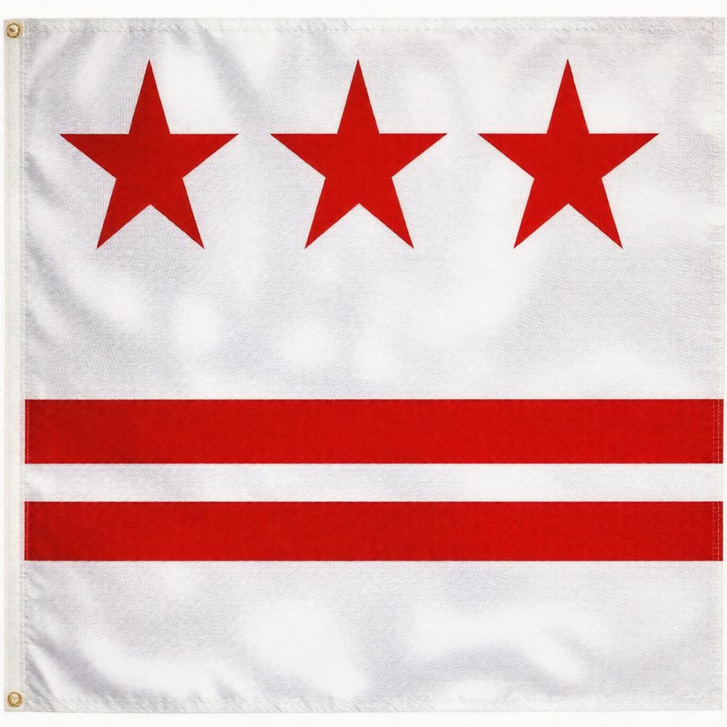 AI-created image of Flag of the District of Columbia
