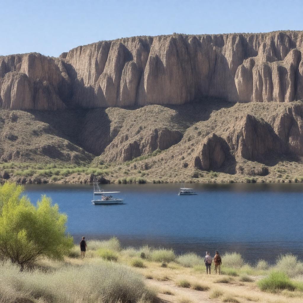 Click to view larger image AI-created image of Flaming Gorge National Recreation Area