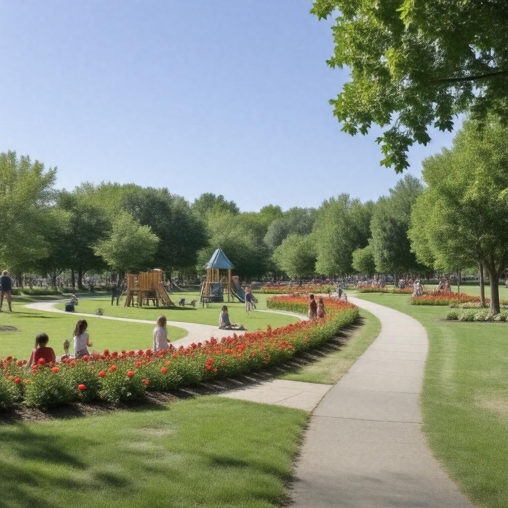 AI-created image of Flat Branch Park