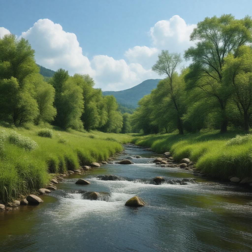 AI-created image of Flat Creek