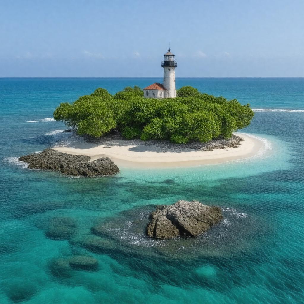 AI-created image of Flat Island