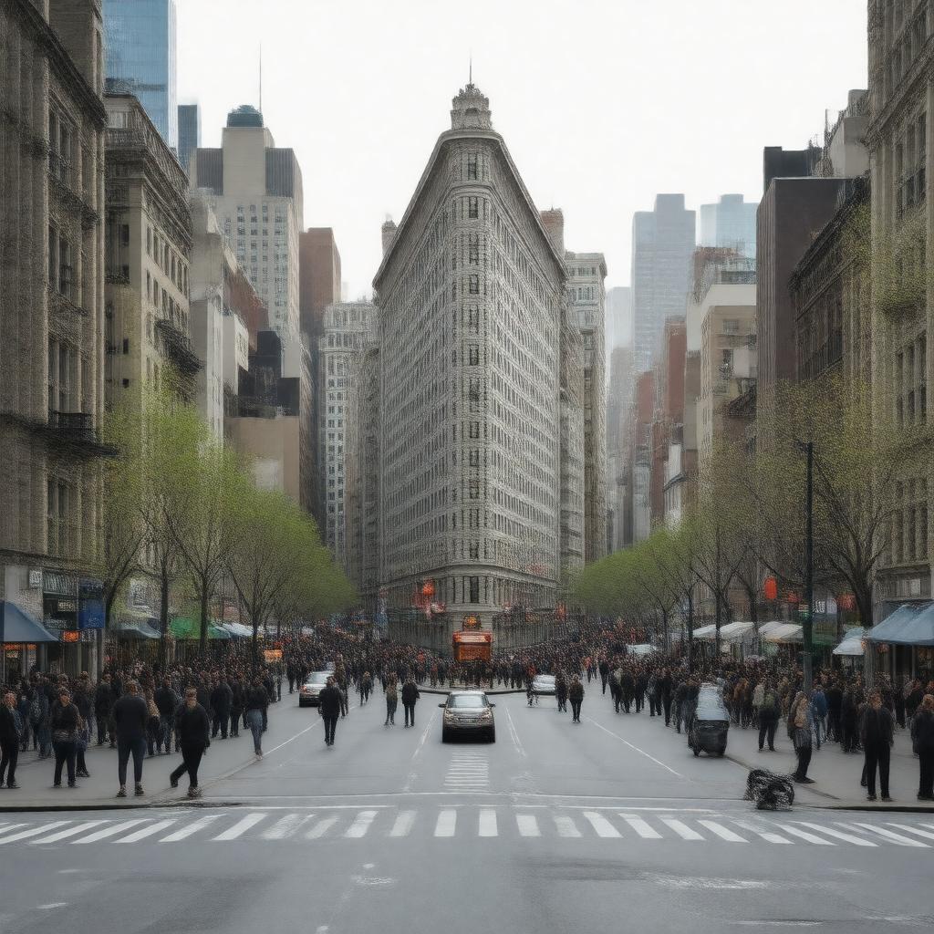 AI-created image of Flatiron District