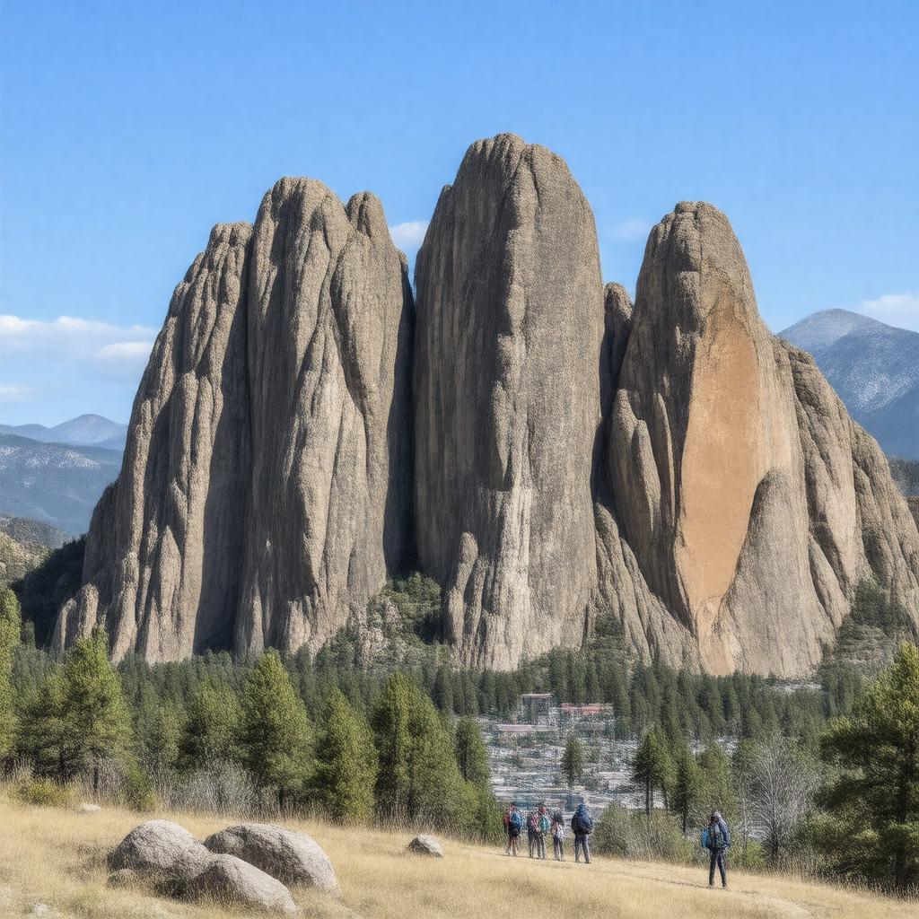 Click to view larger image AI-created image of Flatirons
