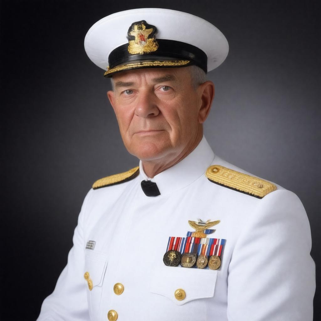 AI-created image of Fleet Admiral Richmond K. Turner