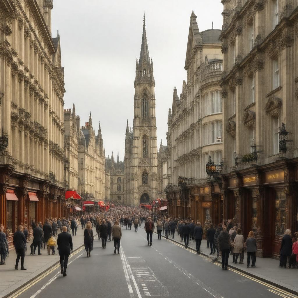 Click to view larger image AI-created image of Fleet Street
