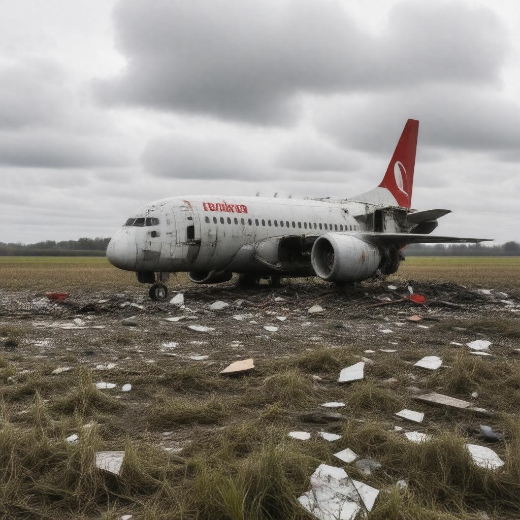 AI-created image of Flight 1951 crash (2009)