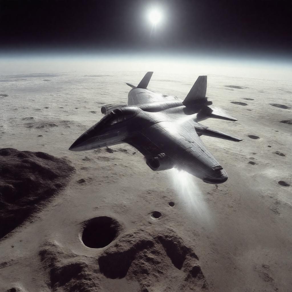 Click to view larger image AI-created image of Flight on Titan