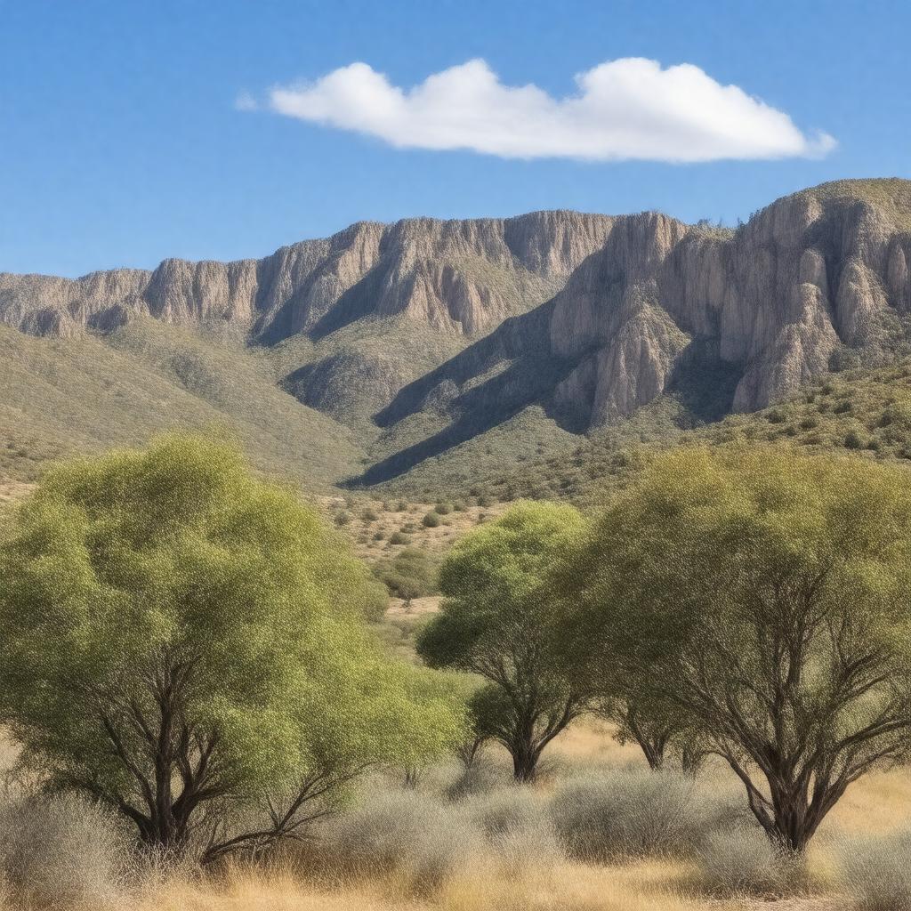 AI-created image of Flinders Ranges