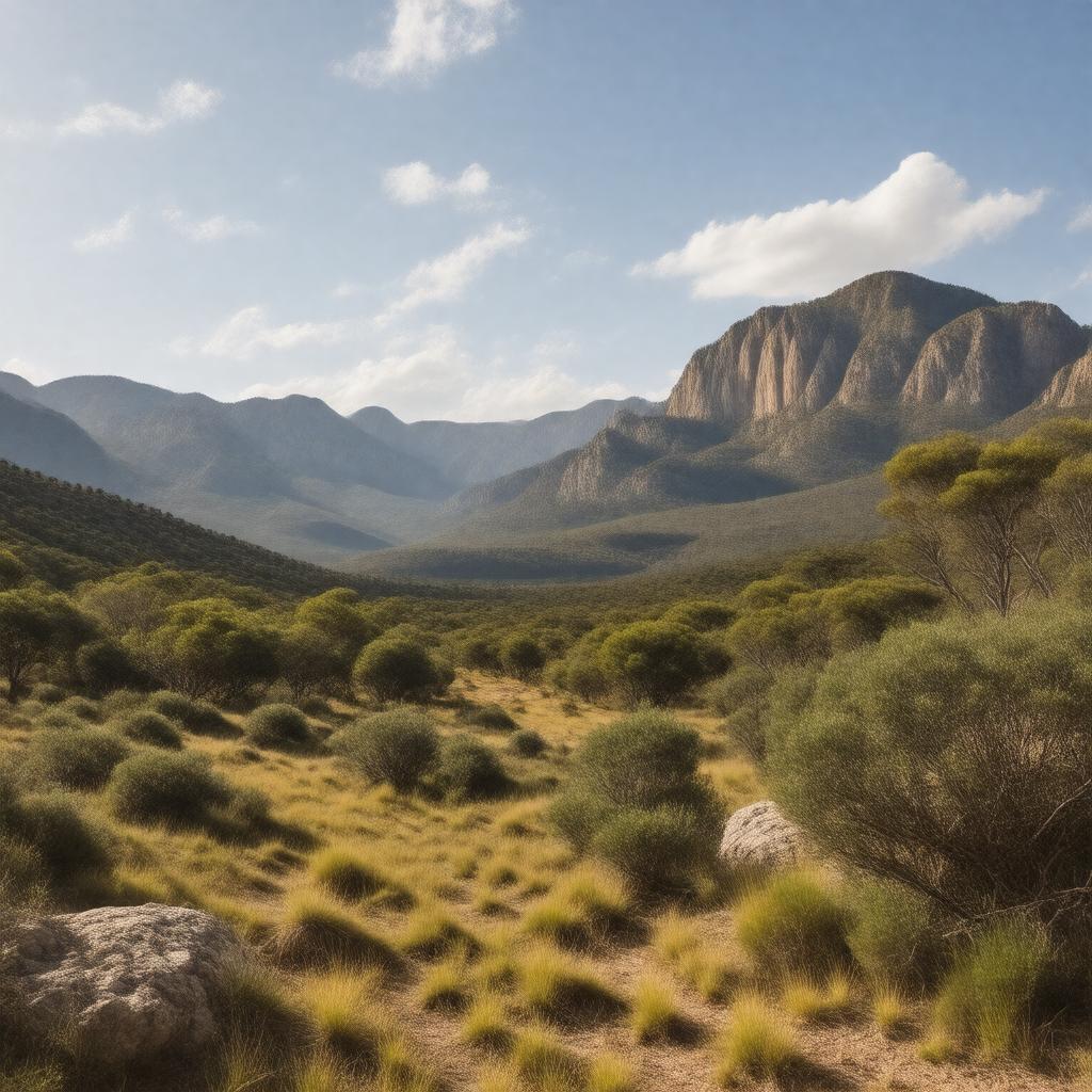 AI-created image of Flinders Ranges National Park