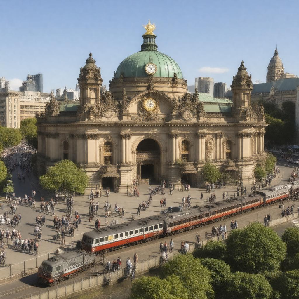AI-created image of Flinders Street Station