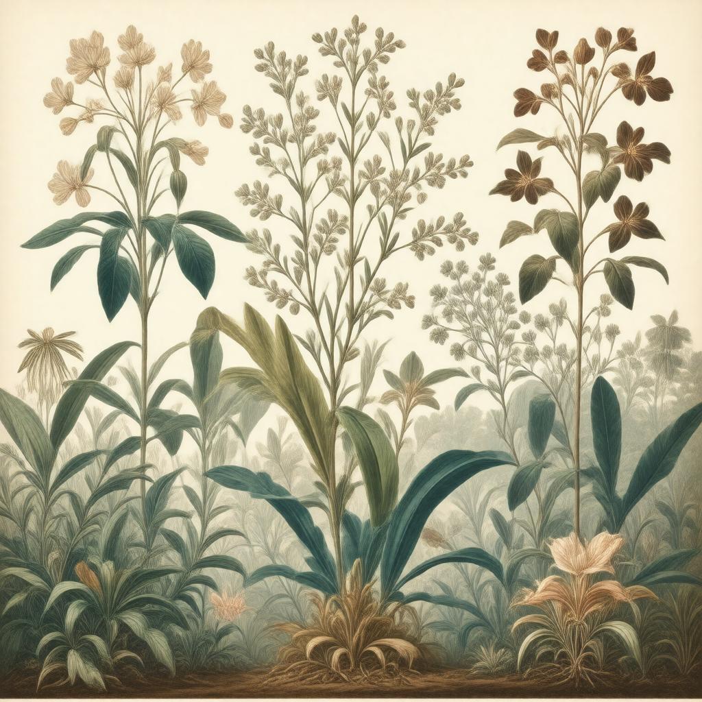 AI-created image of Flora of British India