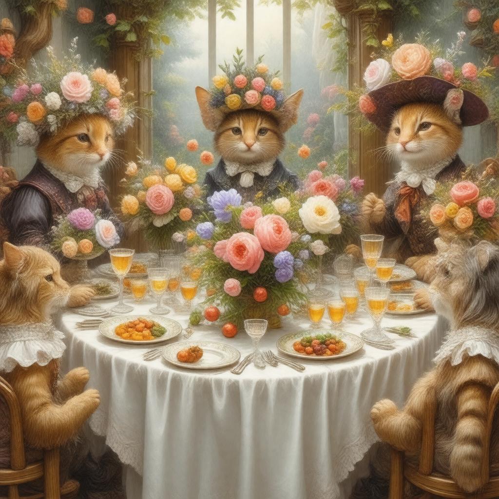 Click to view larger image AI-created image of Flora's Feast