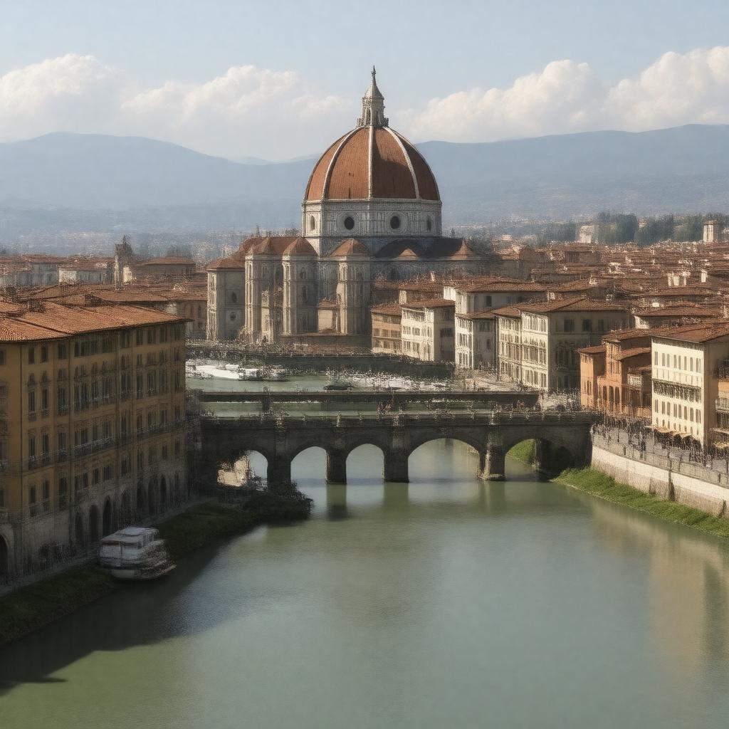AI-created image of Florence, Grand Duchy of Tuscany