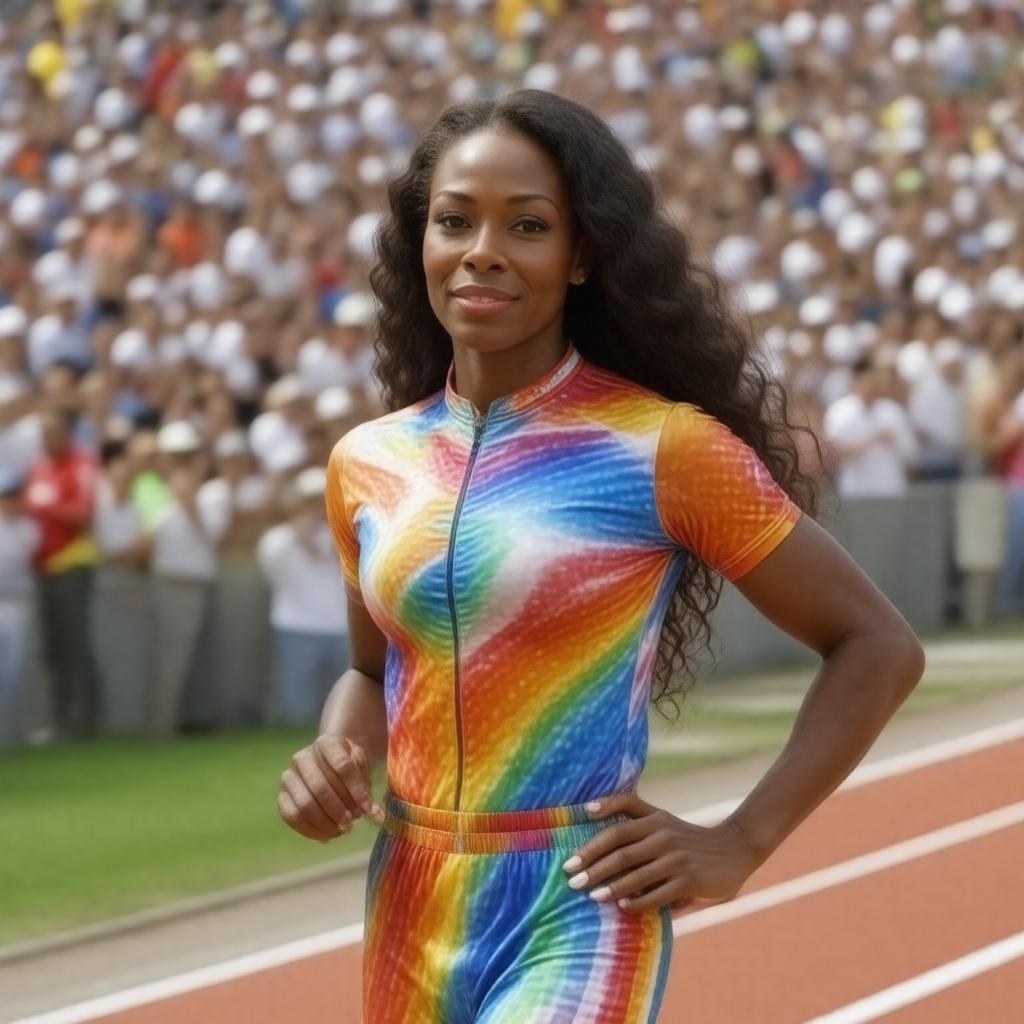 AI-created image of Florence Griffith Joyner