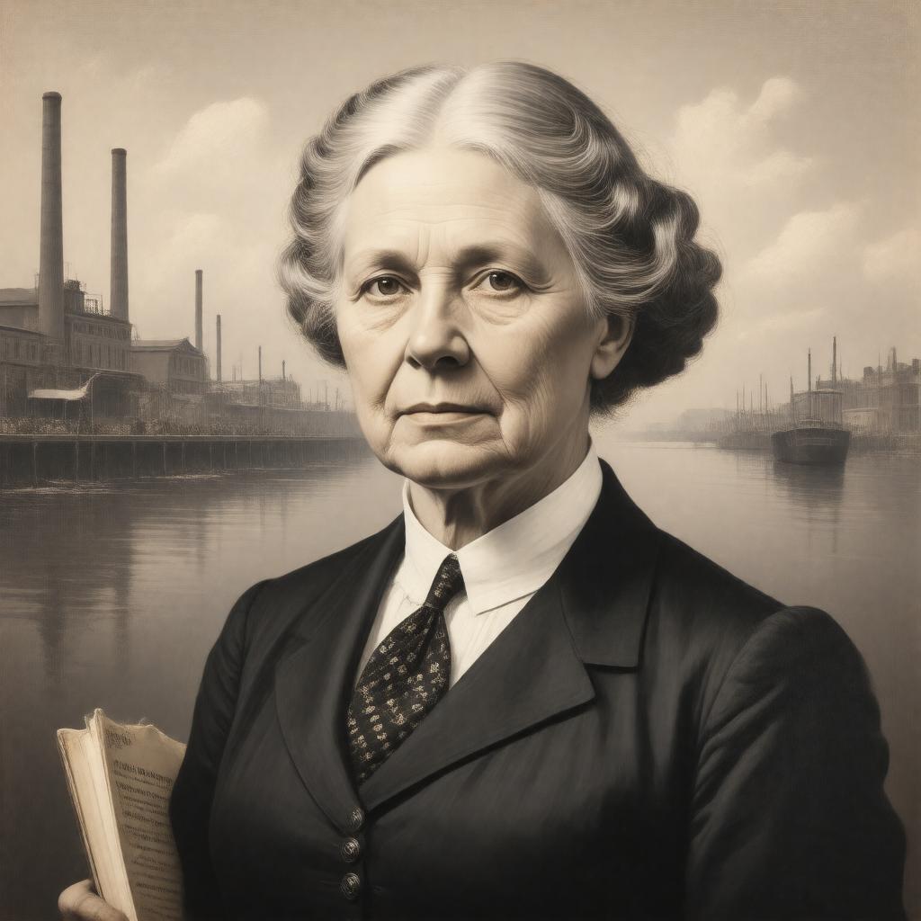AI-created image of Florence Kelley