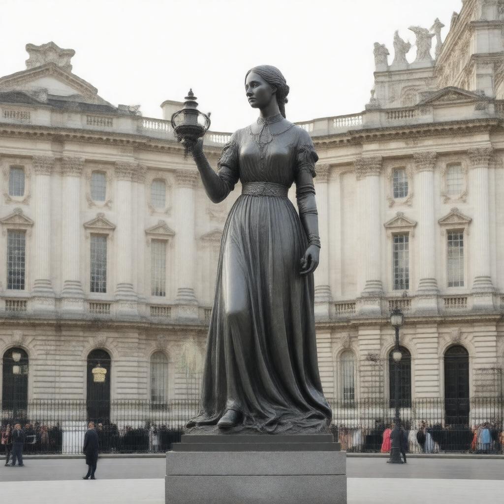 Click to view larger image AI-created image of Florence Nightingale Statue, London