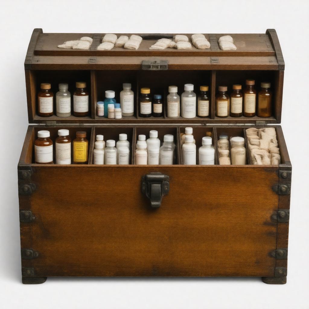 AI-created image of Florence Nightingale's medicine chest