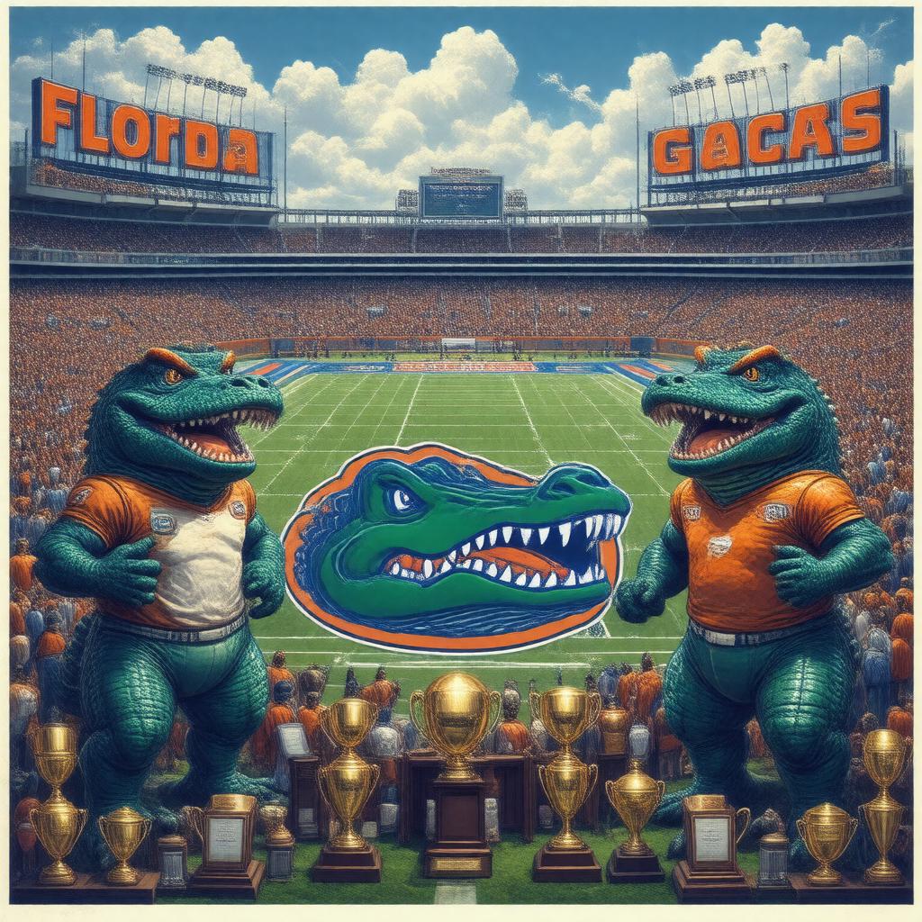 Click to view larger image AI-created image of Florida Gators athletic program