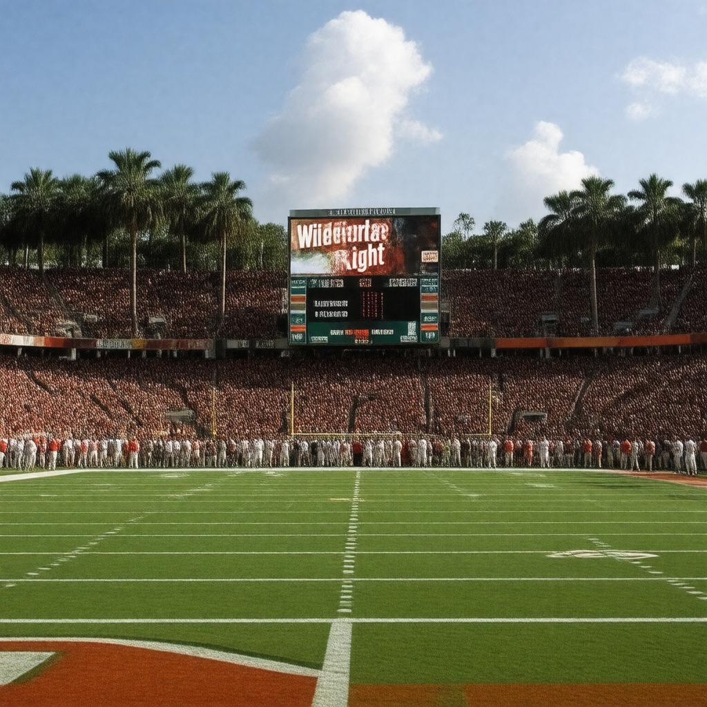 AI-created image of Florida State–Miami rivalry