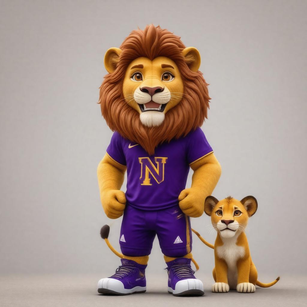 AI-created image of Floyd the Lion