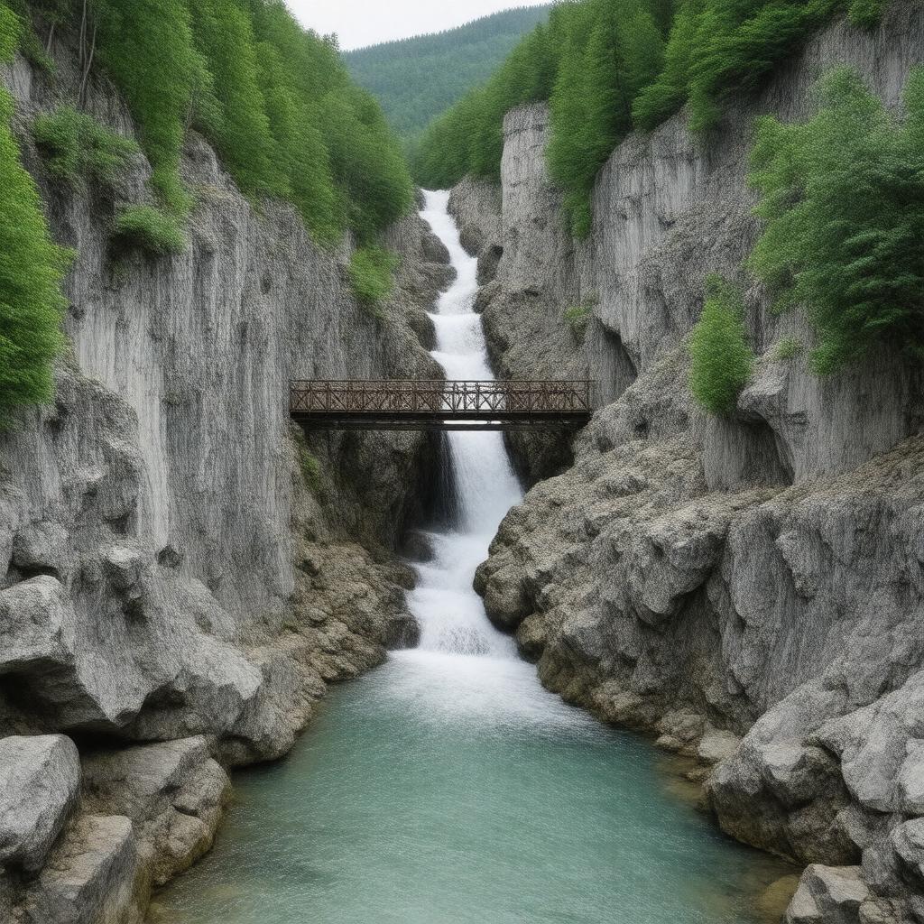 AI-created image of Flume Gorge