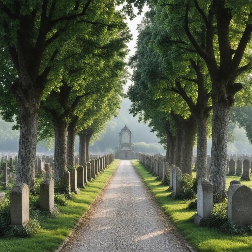 AI-created image of Fluntern Cemetery
