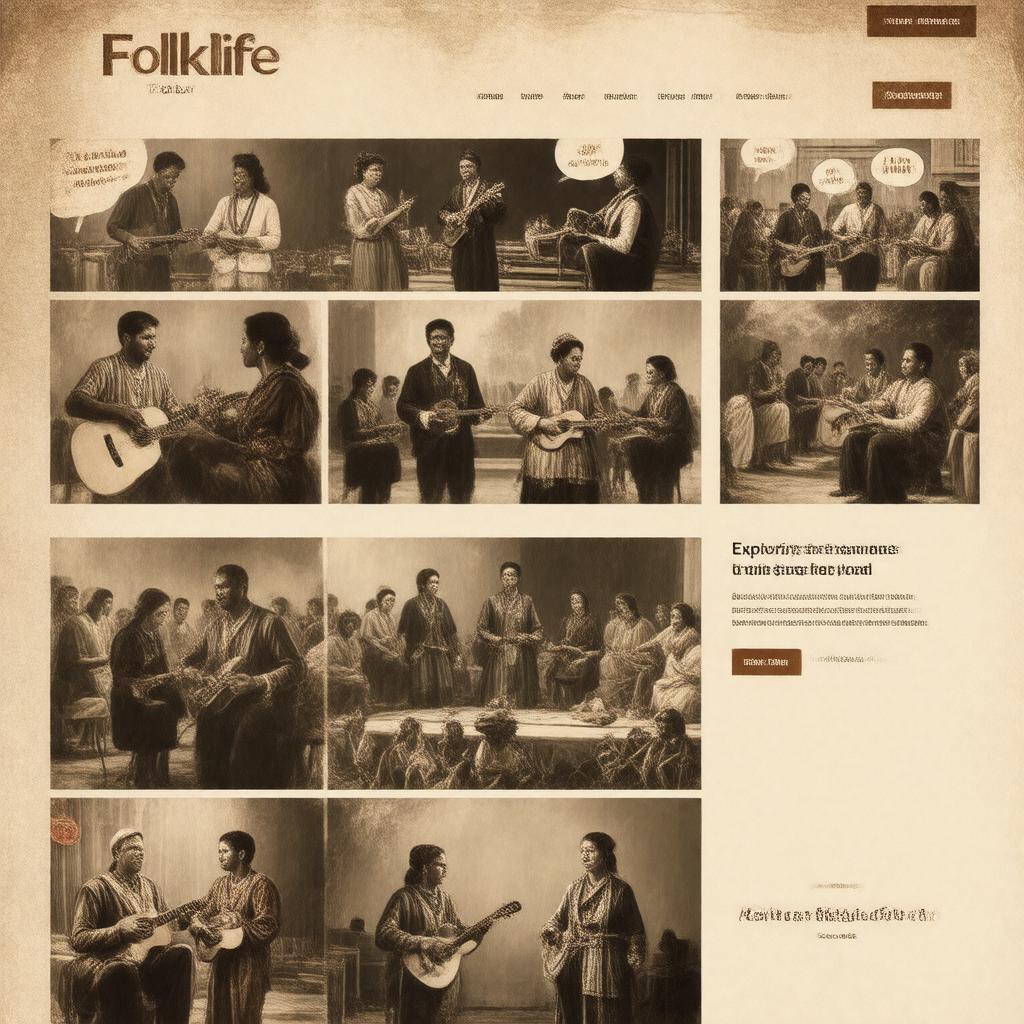 Click to view larger image AI-created image of Folklife Today