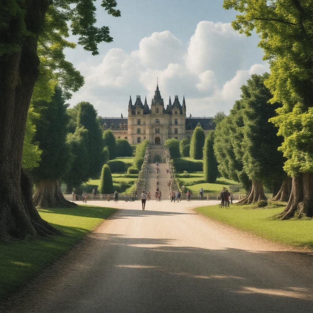 AI-created image of Fontainebleau, France