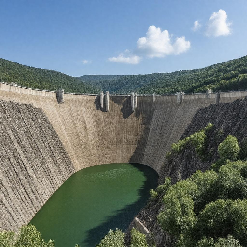 AI-created image of Fontana Dam
