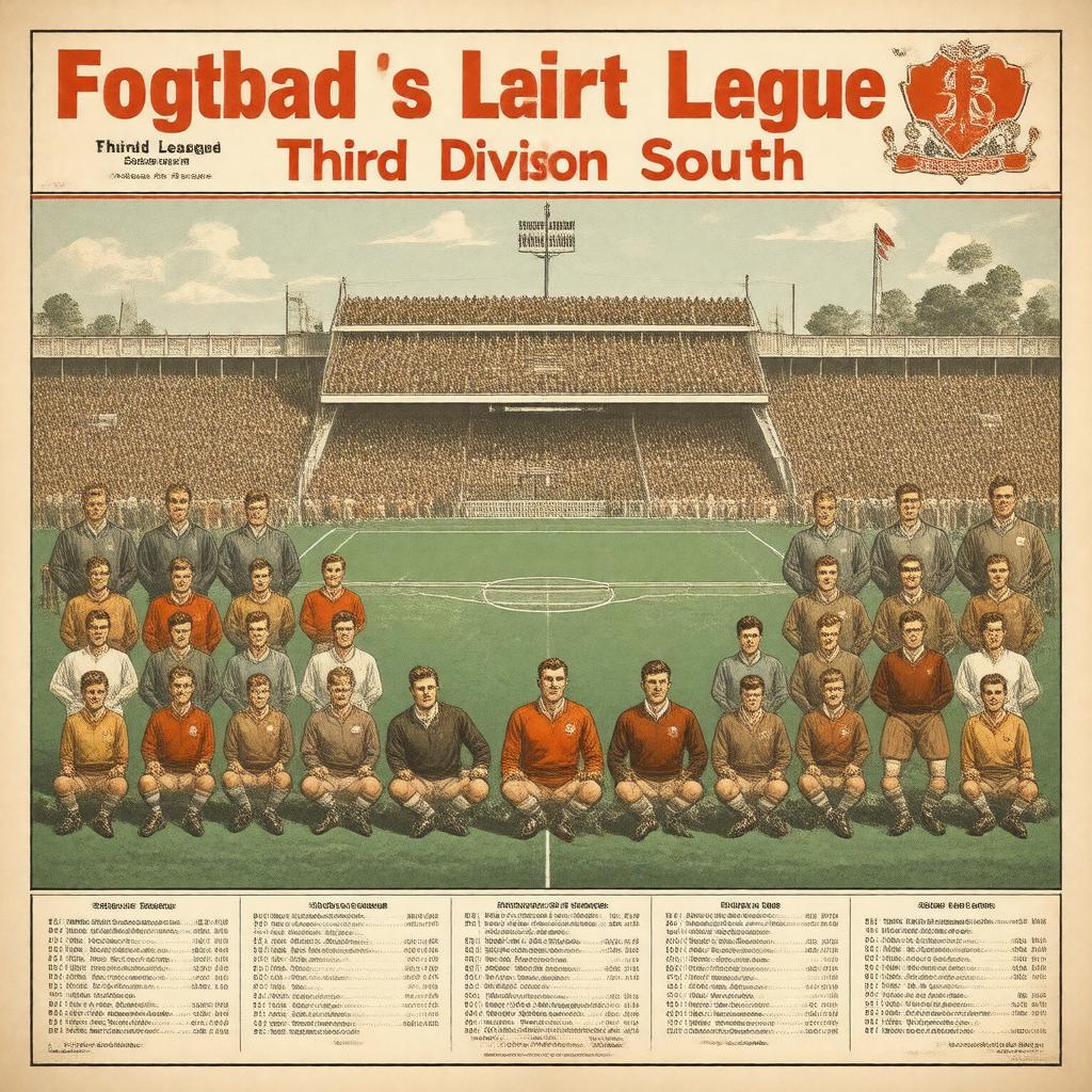 Click to view larger image AI-created image of Football League Third Division South