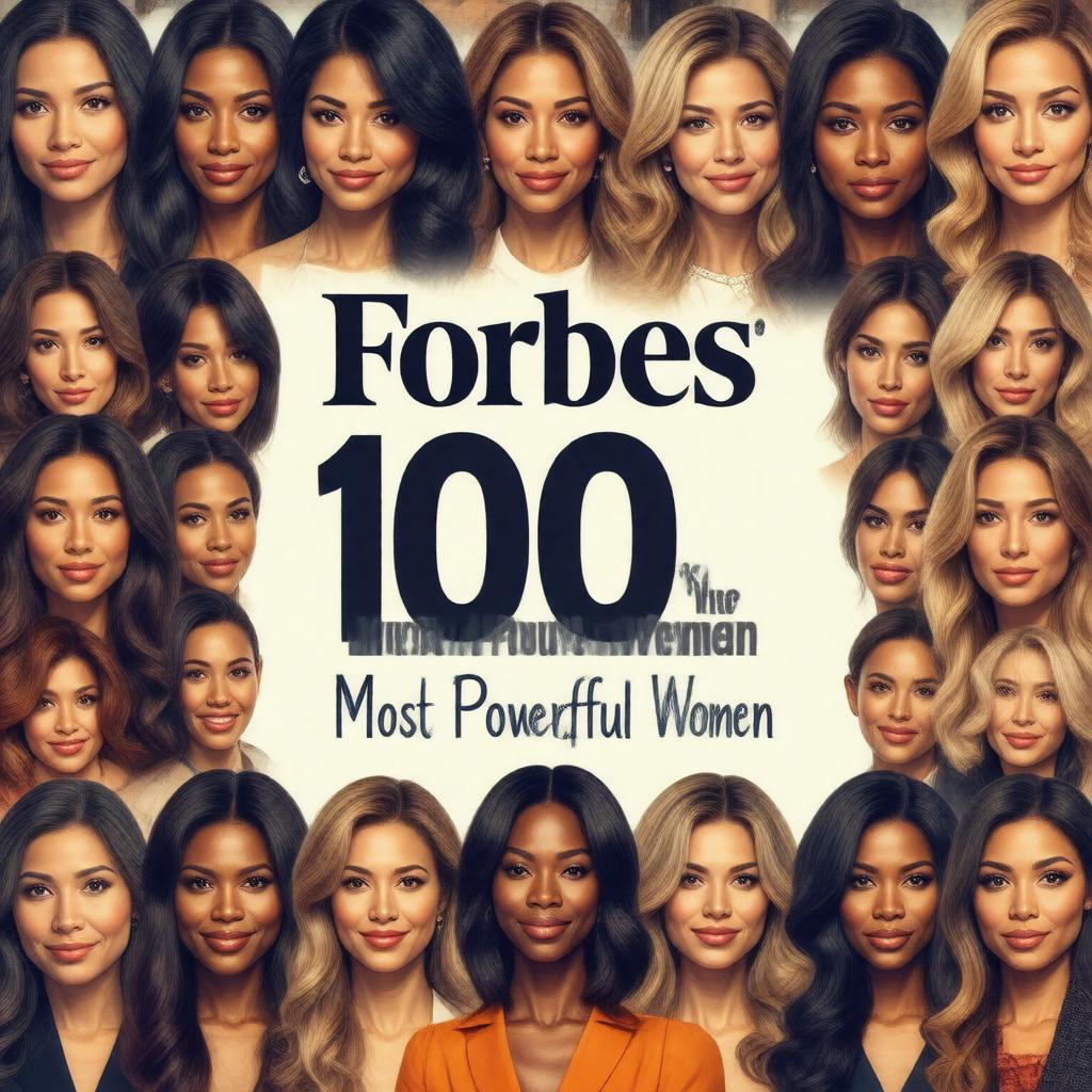 Click to view larger image AI-created image of Forbes World's 100 Most Powerful Women