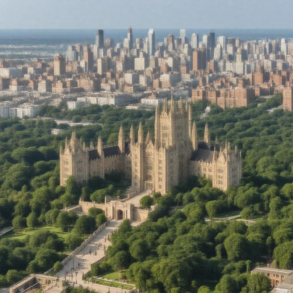 AI-created image of Fordham University