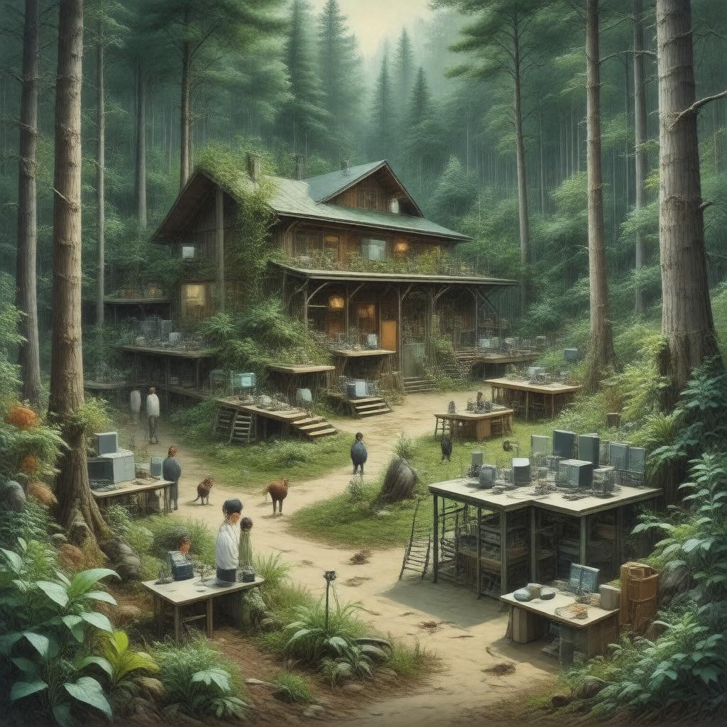 AI-created image of Forest Ecology Lab