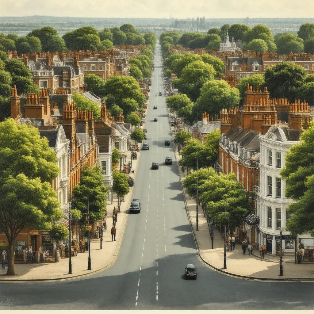 AI-created image of Forest Hill, London, England