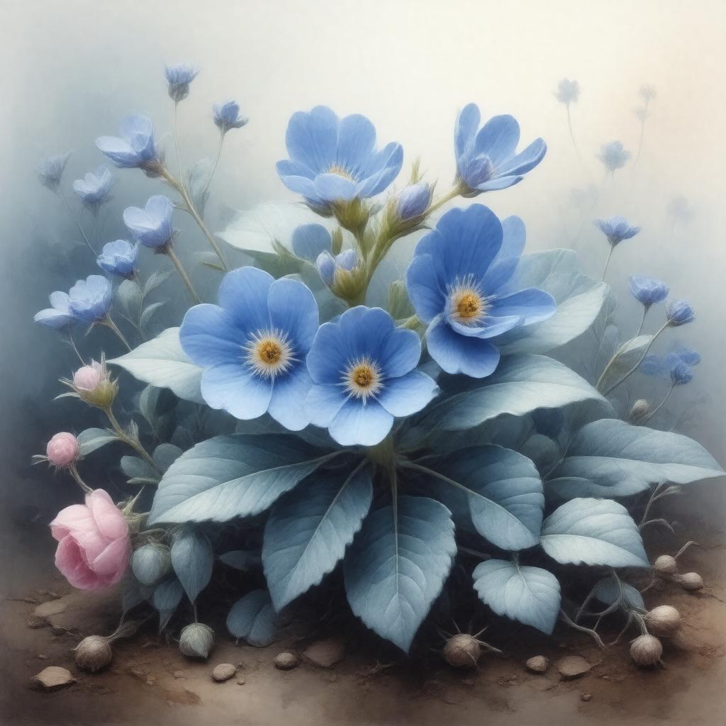 AI-created image of Forget-me-not