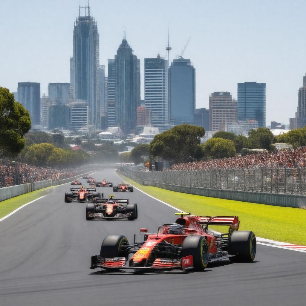 AI-created image of Formula 1 Australian Grand Prix