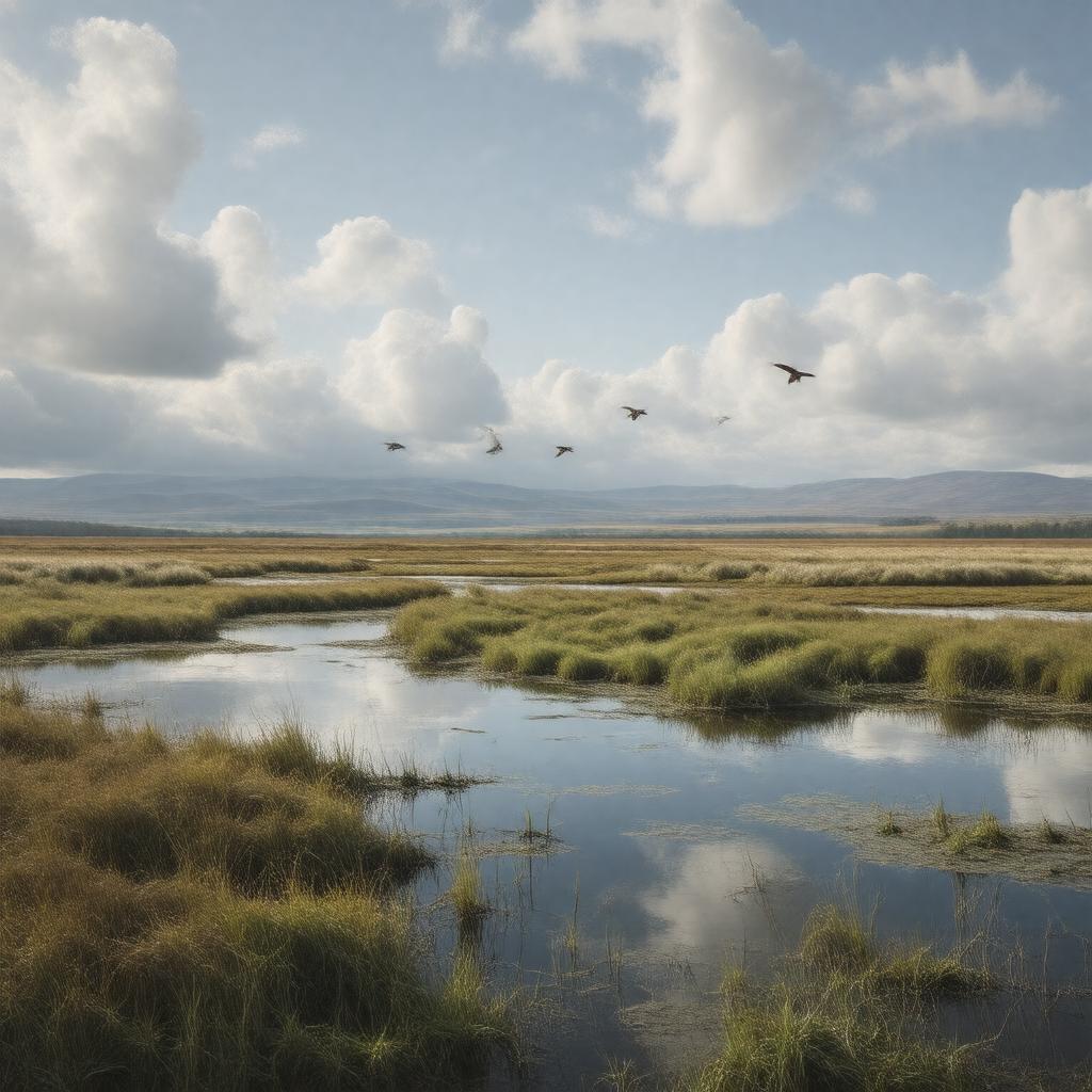 Click to view larger image AI-created image of Forsinard Flows