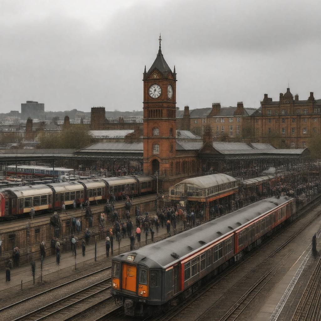 AI-created image of Forster Square railway station