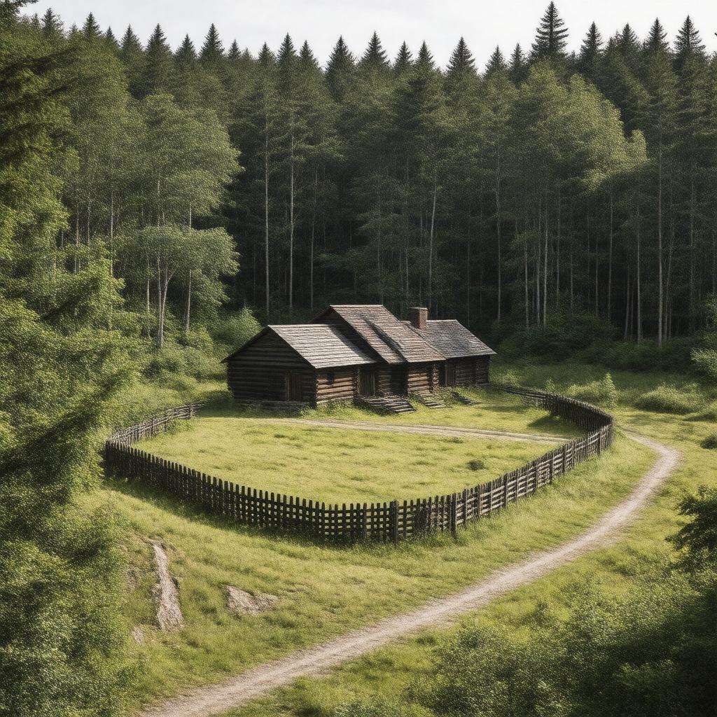 AI-created image of Fort Clatsop