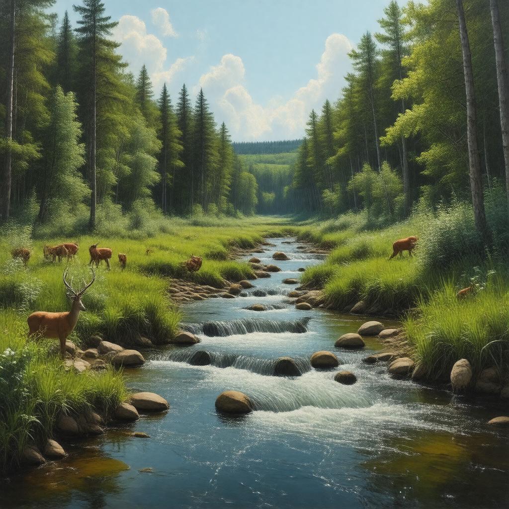 AI-created image of Fort Creek Conservation Area