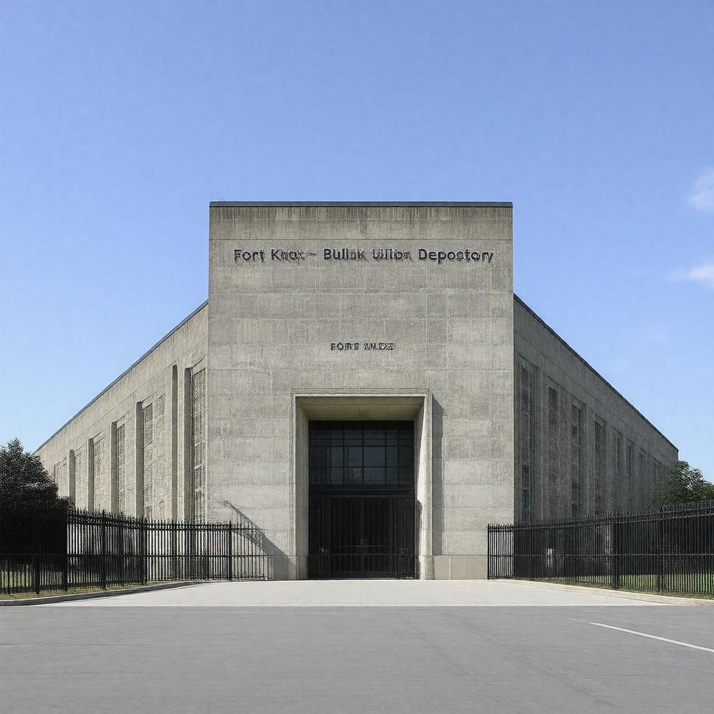 AI-created image of Fort Knox Bullion Depository