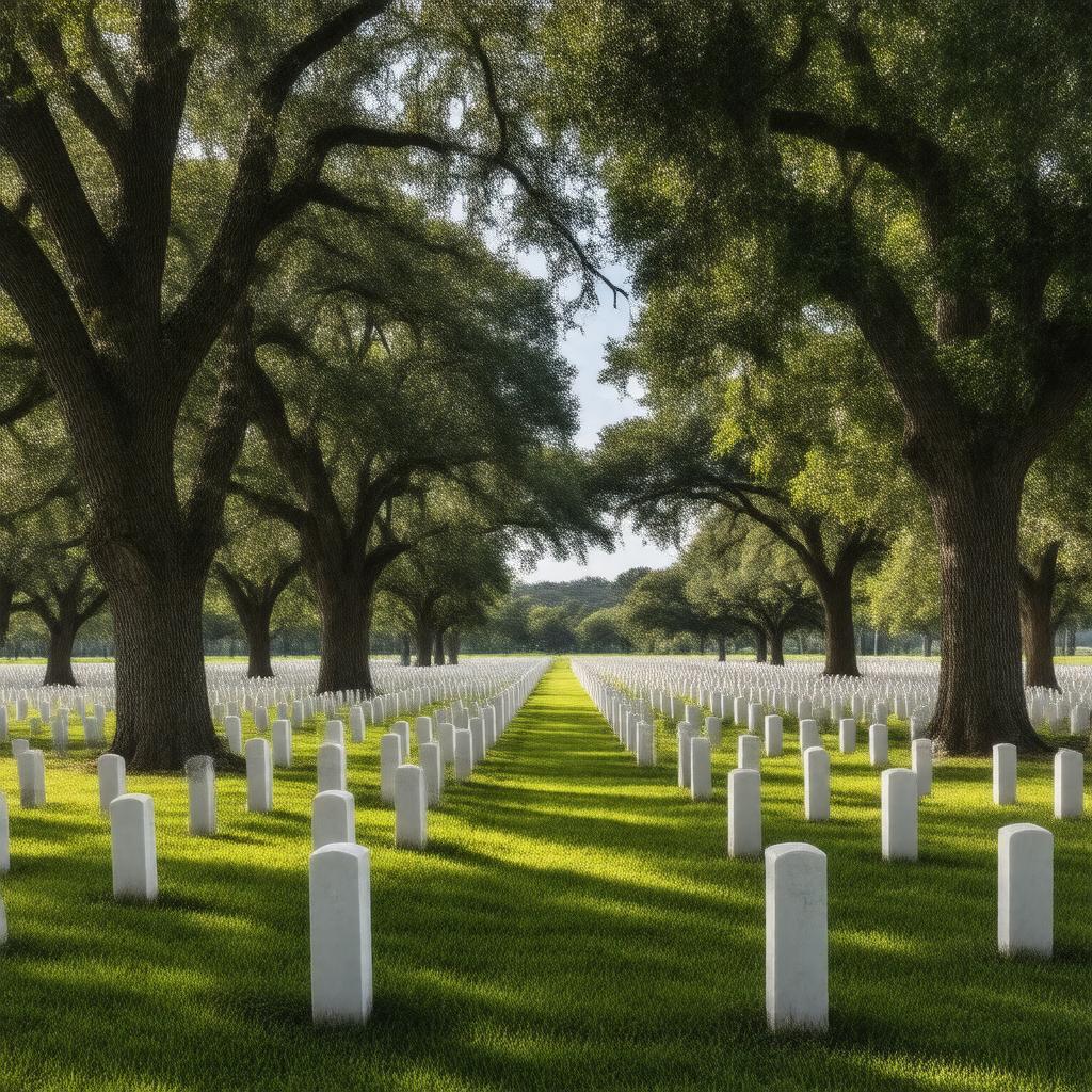 AI-created image of Fort Sam Houston National Cemetery