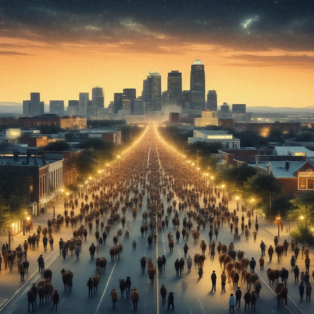 AI-created image of Fort Worth, Texas, United States