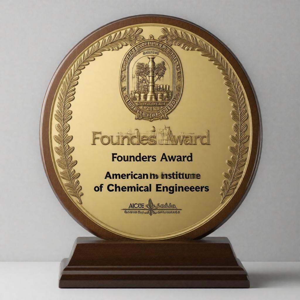 Click to view larger image AI-created image of Founders Award of the American Institute of Chemical Engineers